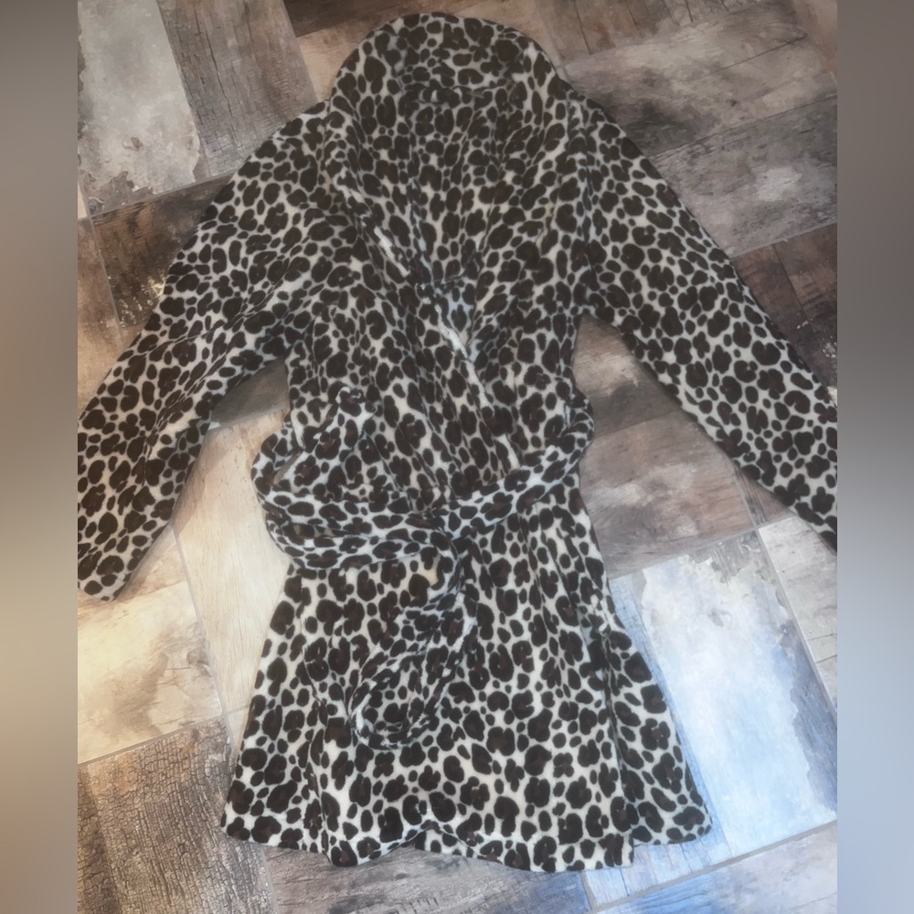 Leopard Print, soft robe